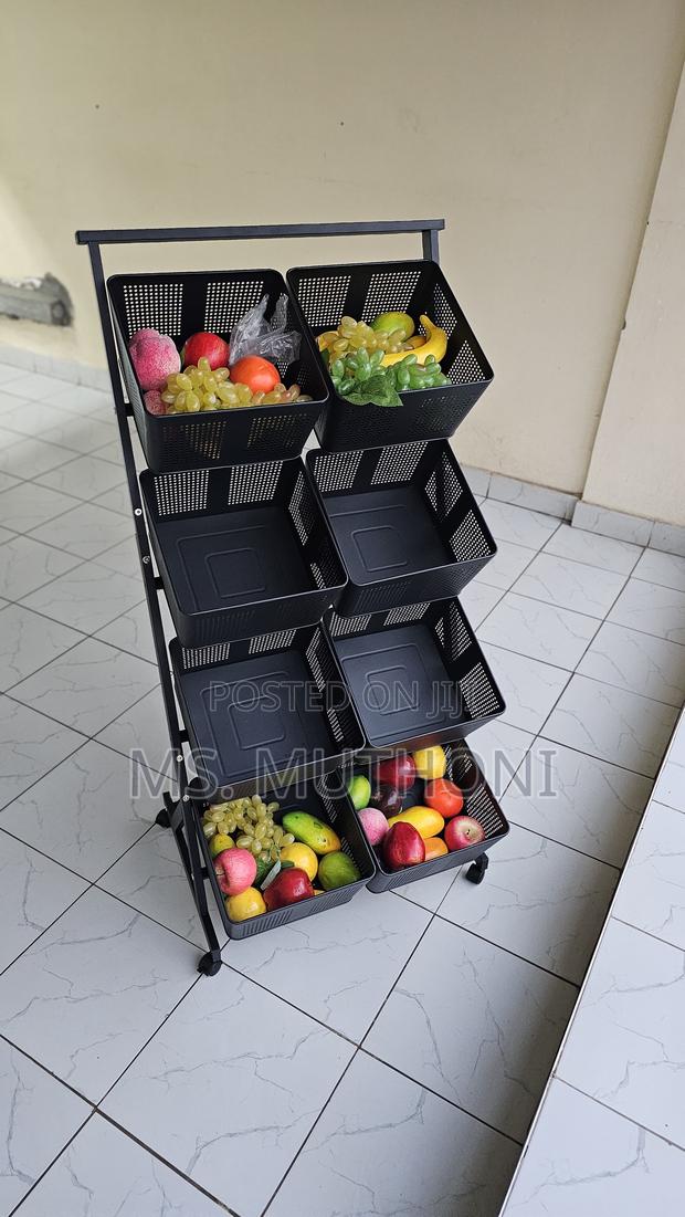 8 Compartments Metalic Fruit Cart - thumbnail 2
