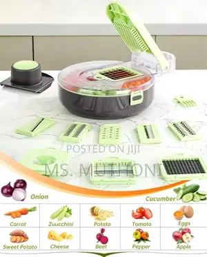 Multi-Functional 9pcs Vegetable Chopper/Cutter