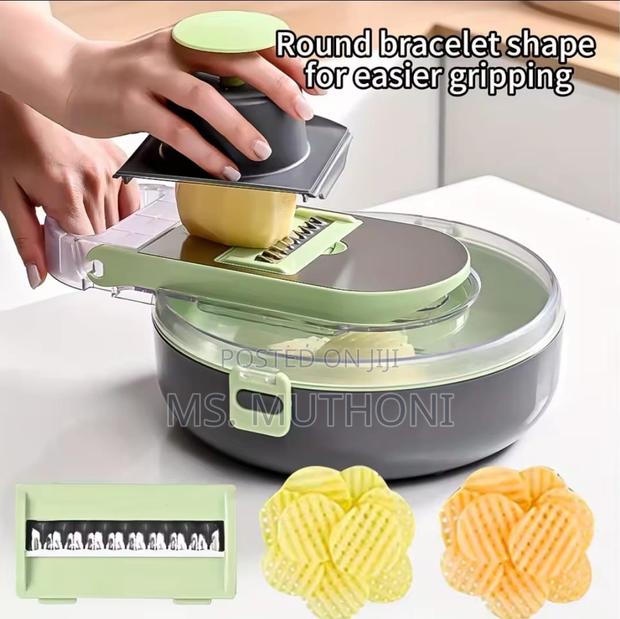Multi-Functional 9pcs Vegetable Chopper/Cutter - thumbnail 7