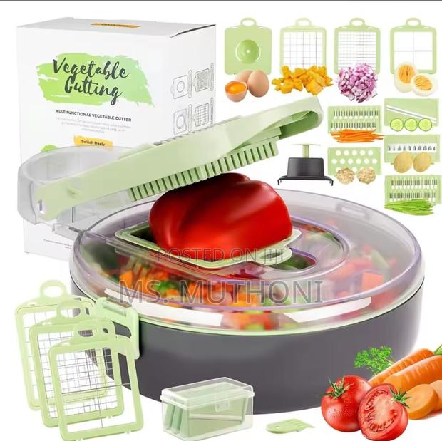 Multi-Functional 9pcs Vegetable Chopper/Cutter - thumbnail 8