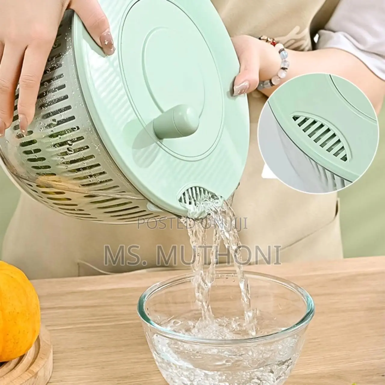 Multi-Functional 8pcs Salad Spinner With Vegetable Chopper