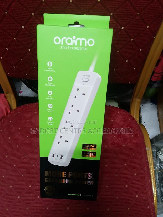 Oraimo 4way Extension With USB Port and Type C Port