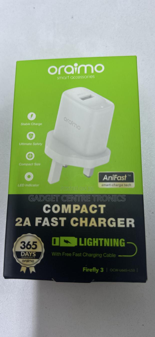 Firefly 3 iPhone Oraimo Fast Charger - thumbnail 2