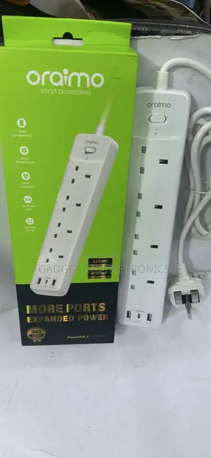 2usb ,Type C ,4ports Original Oraimo Extension