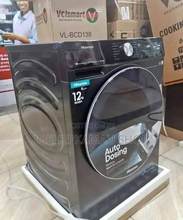 Classic-12kg-Hisense-Front-Load Washing Machine - main view