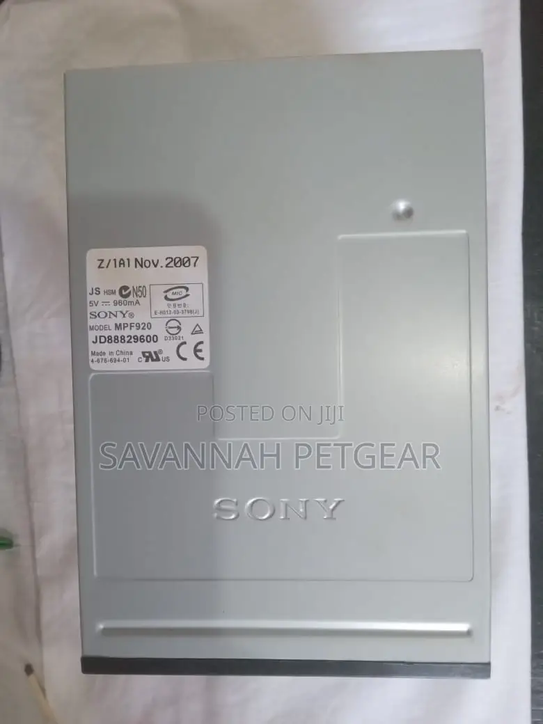 Sony Black Floppy Disk Drives - 1.44MB 3.5in