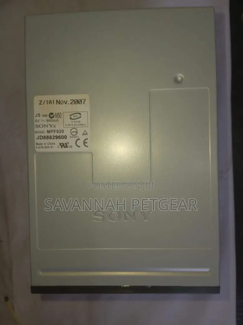 Sony Black Floppy Disk Drives - 1.44MB 3.5in
