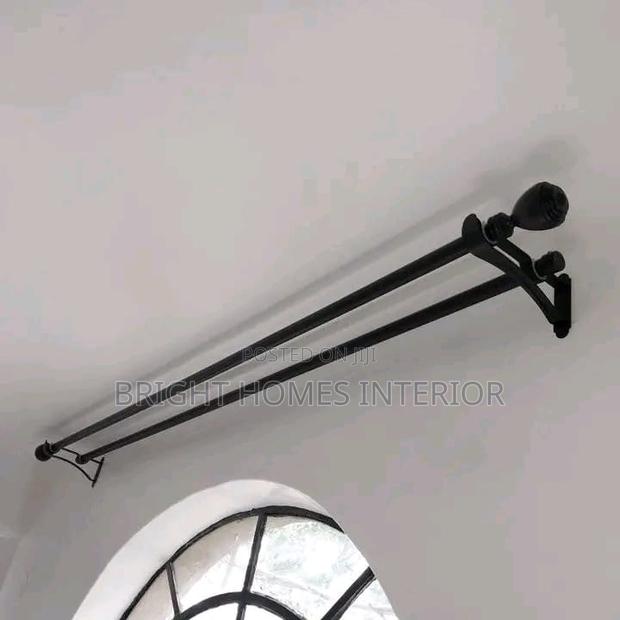 Jua Kali Curtain Rods Complete