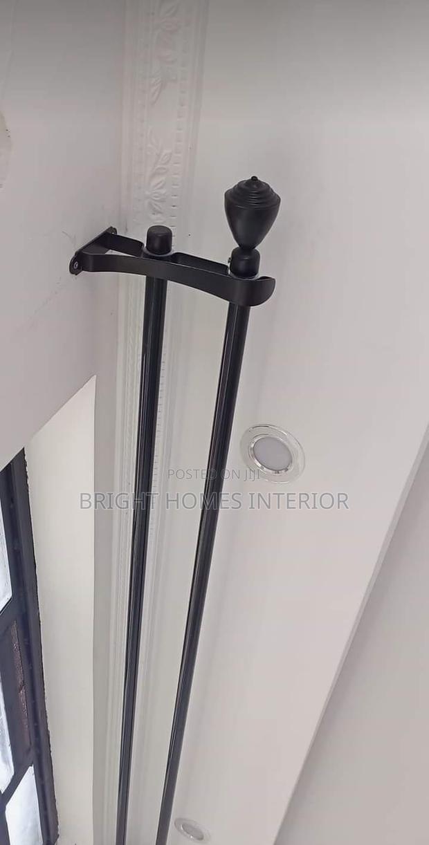 2m Double Jua Kali Curtain Rods