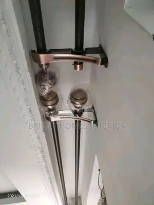1m Double Jua Kali Curtain Rods