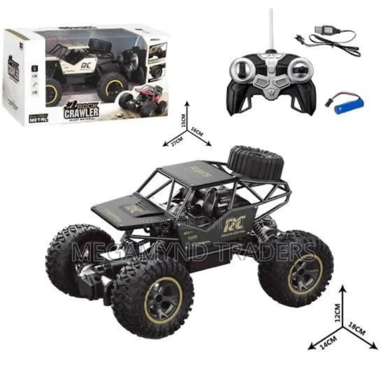 Remote Control Car for Kids/Rechargeable Rock Crawler Car