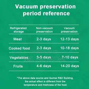 100 PCS Food Storage Vacuum Bags (20*30)