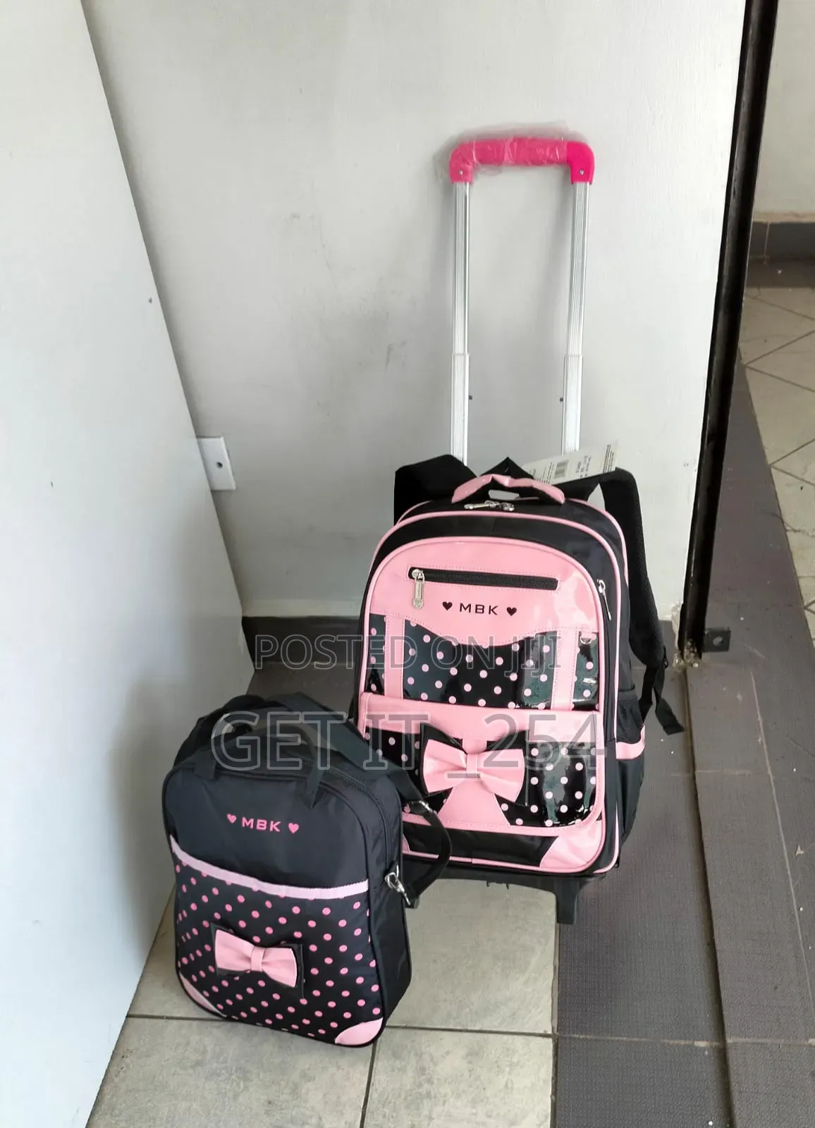  *2in1 3D Children Trolley School Backpack (Detachable)