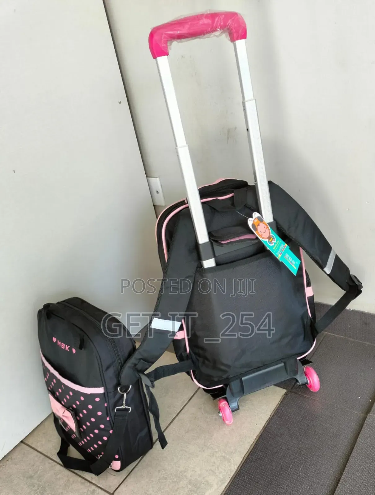  *2in1 3D Children Trolley School Backpack (Detachable)