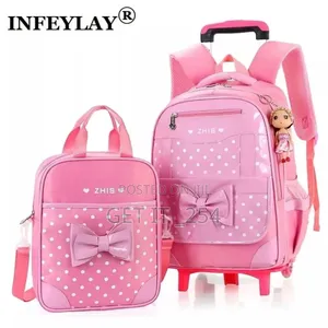  *2in1 3D Children Trolley School Backpack (Detachable)