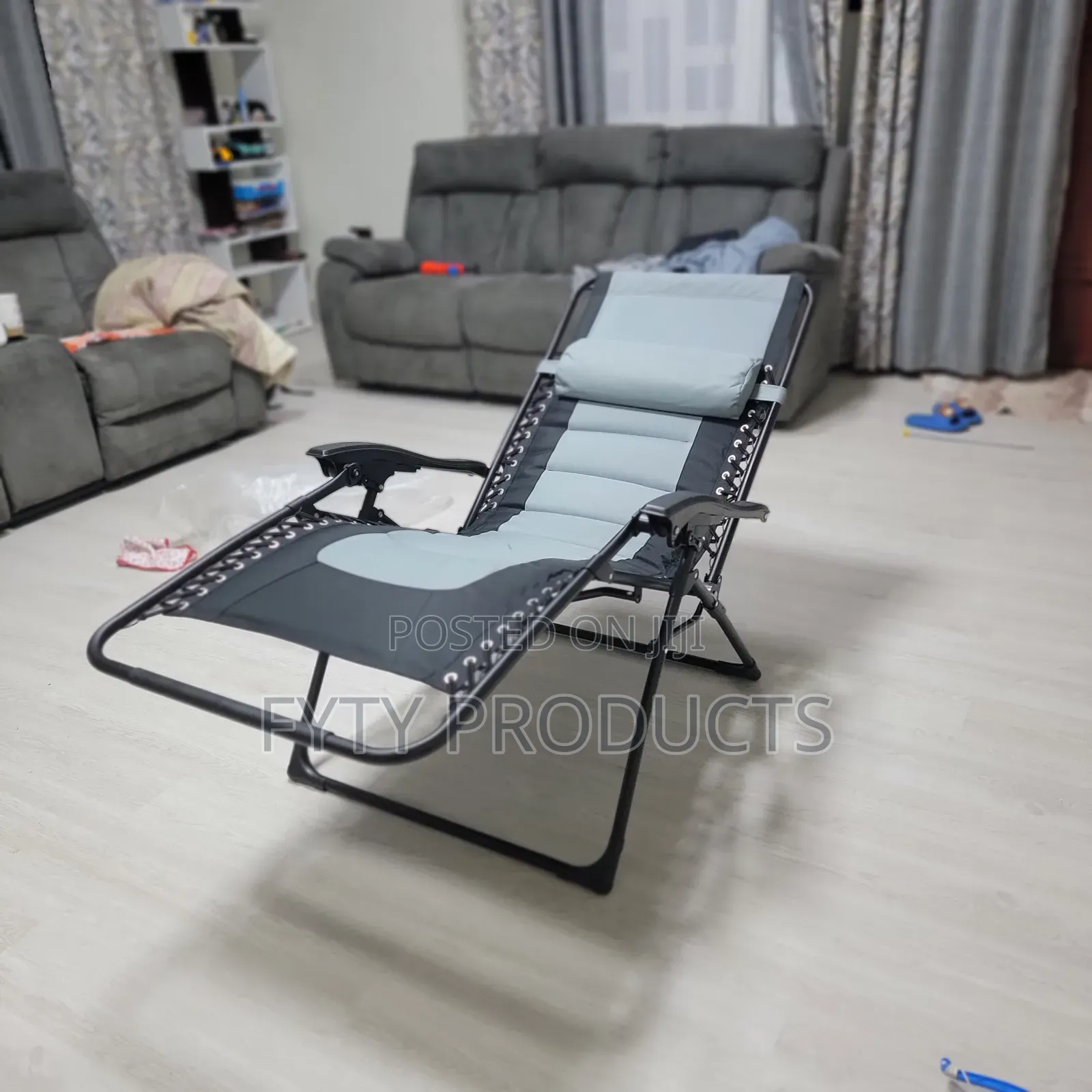 Padded Recliner Camping Chair