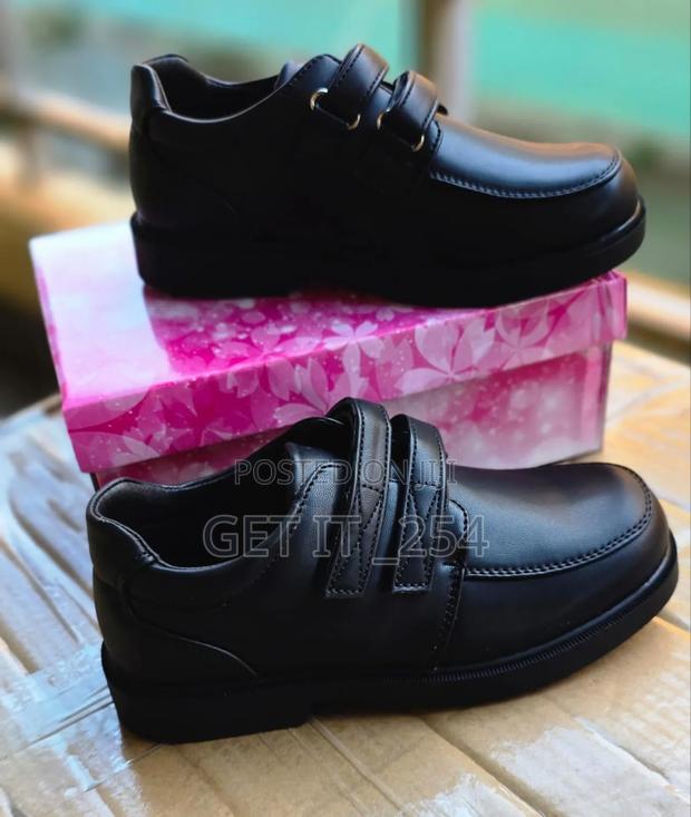 *Boys High Quality Leather School Shoes - thumbnail 3