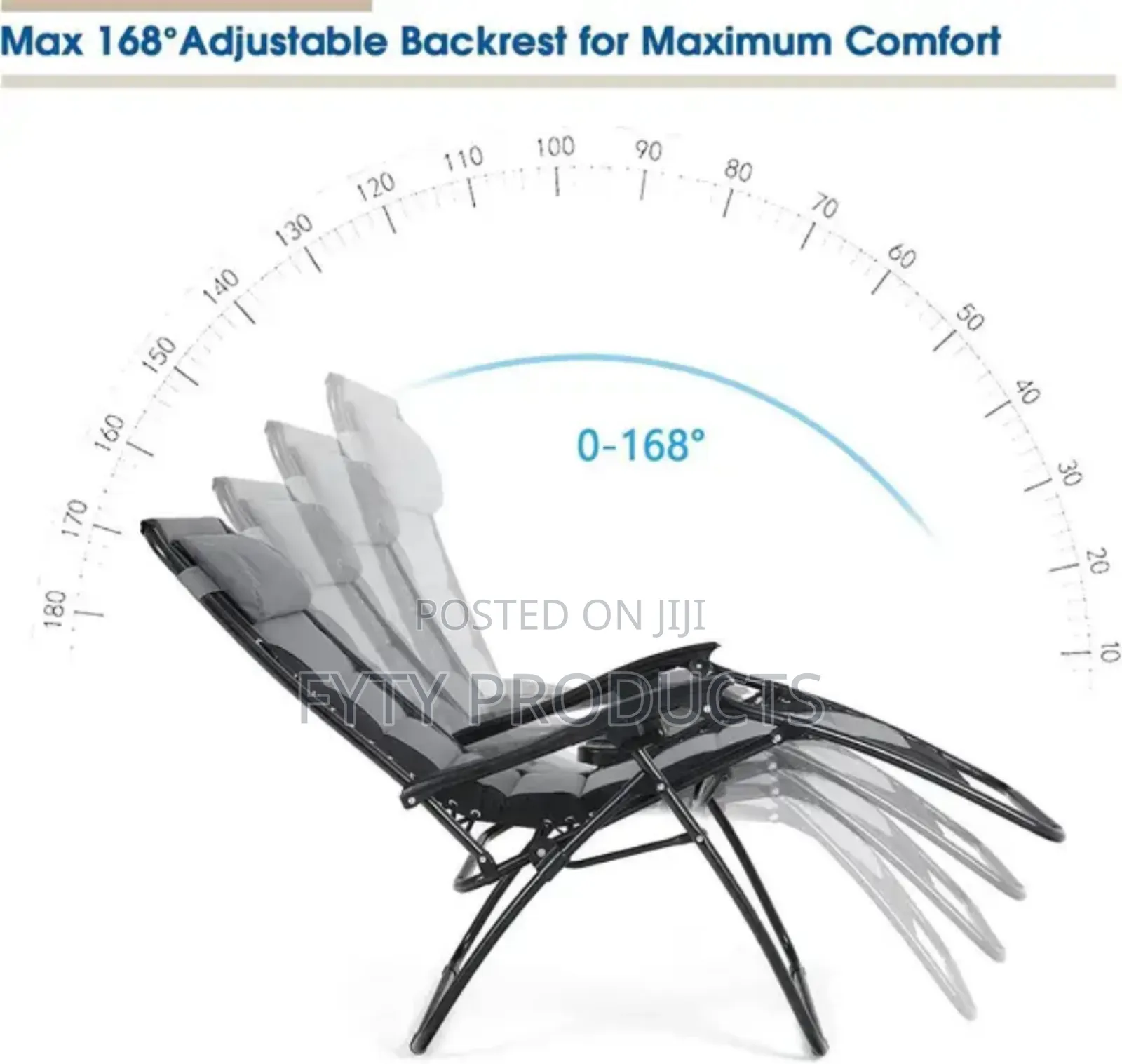 Padded Recliner Camping Chair