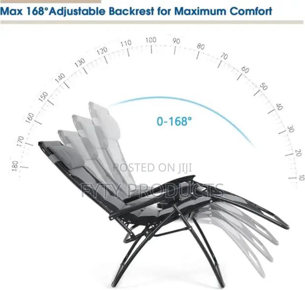 Padded Recliner Camping Chair - thumbnail 4