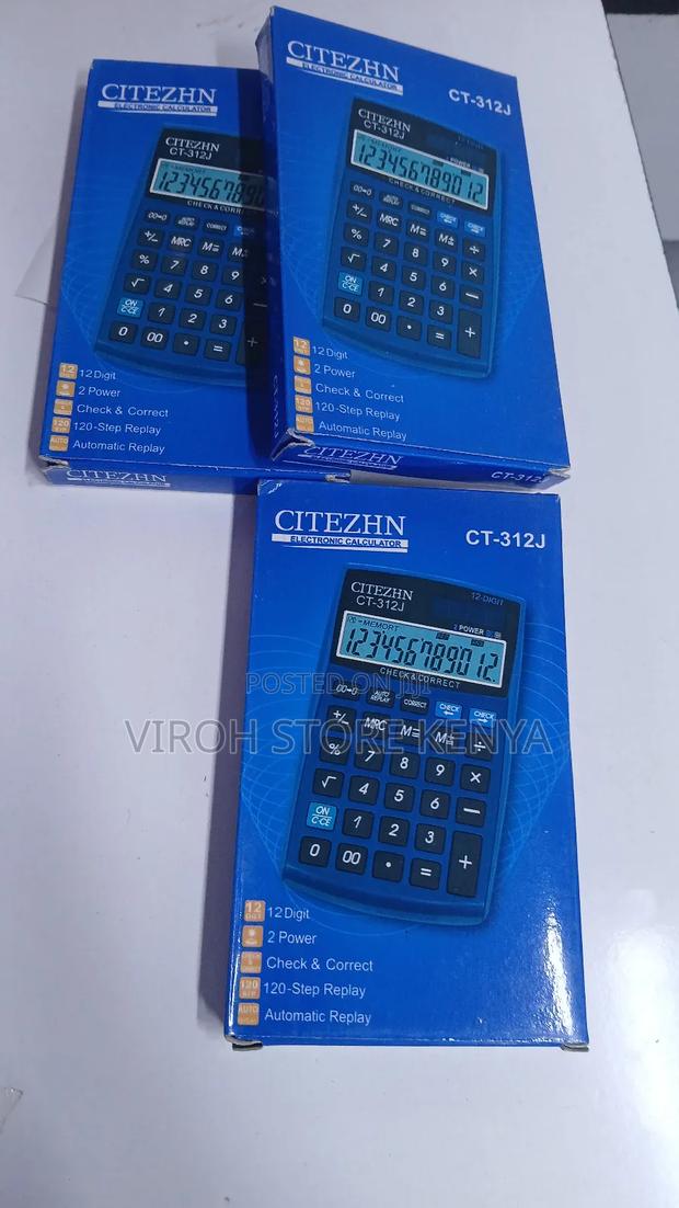 Small Pocket Ccalculator 12 Digits Electronic Calculator - thumbnail 2