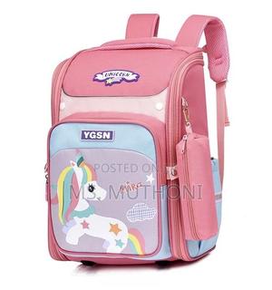 Pink Unicorn School Backpack + Pencil Pouch - thumbnail 2