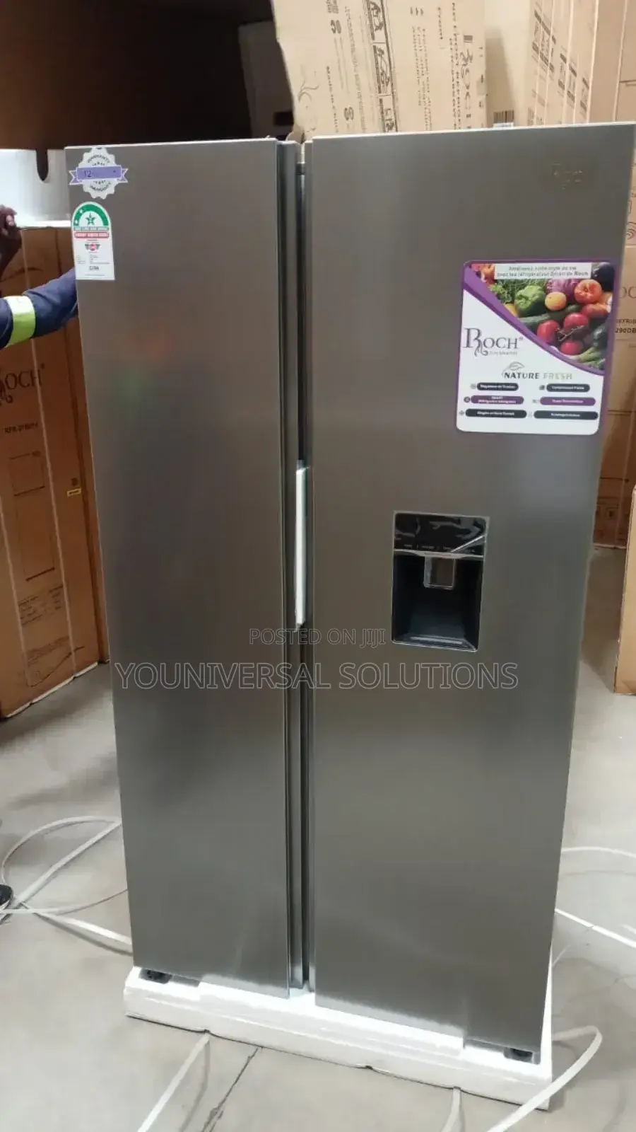 Roch Side by Side 439litres Refrigerator With Dispenser