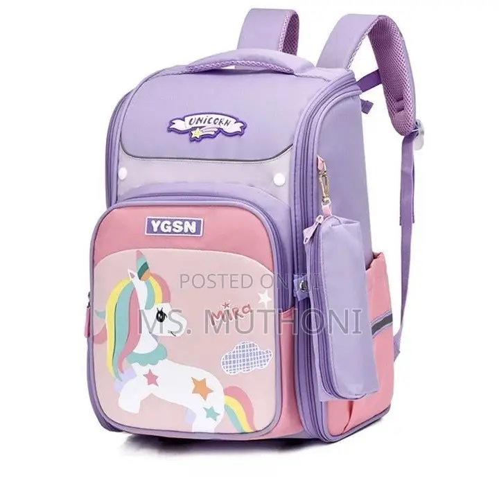 Mira Unicorn Purple School Backpack + Pencil Pouch