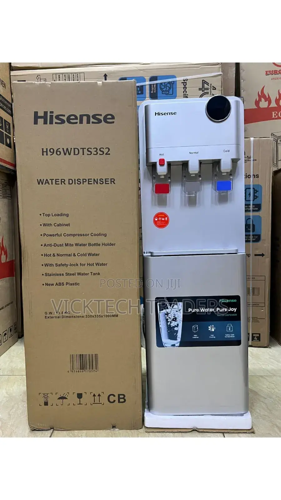 Hisense Hot Normal Cold Dispenser With Compressor Cooling