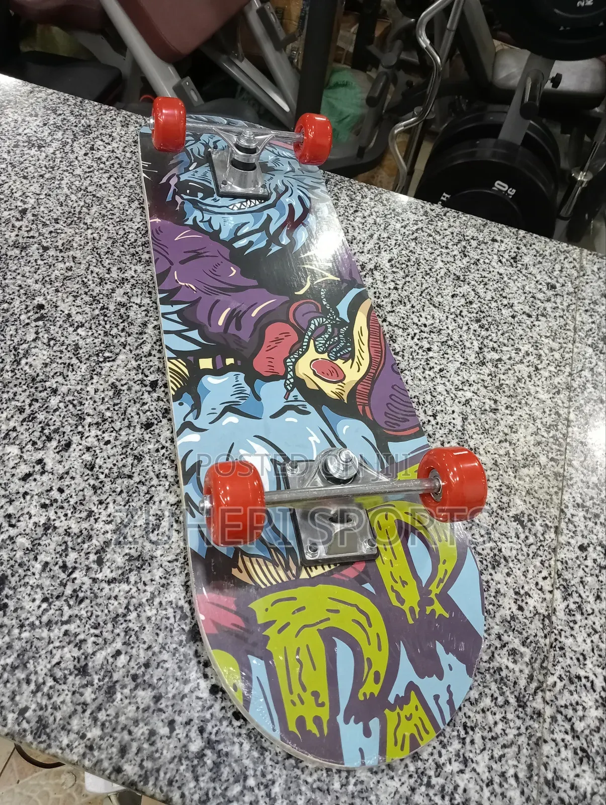 Adult Skateboard ; Rubber Wheels, Competition Standard
