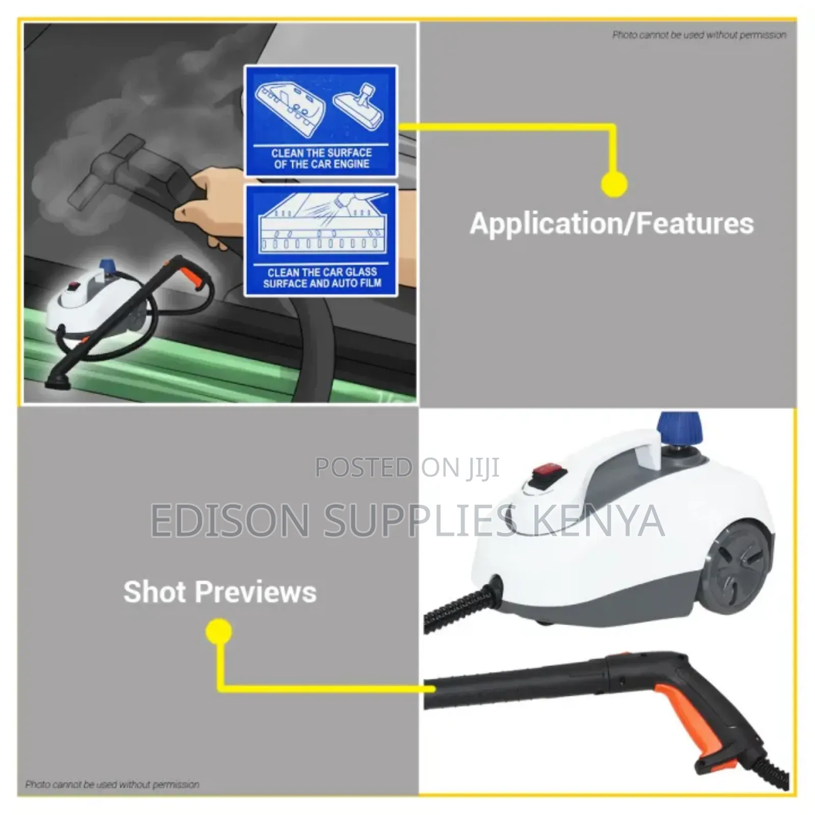 Steam Cleaner 1800 Watts Steam Wash Machine