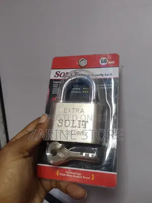 60mm Solit Top Security Padlock With 3 Keys Anti-Rust