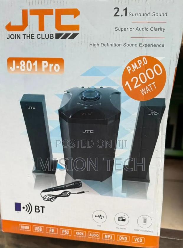 JTC 2.1 Sub Woofer Hi-Fi Sound System-Bt/Fm-12000w