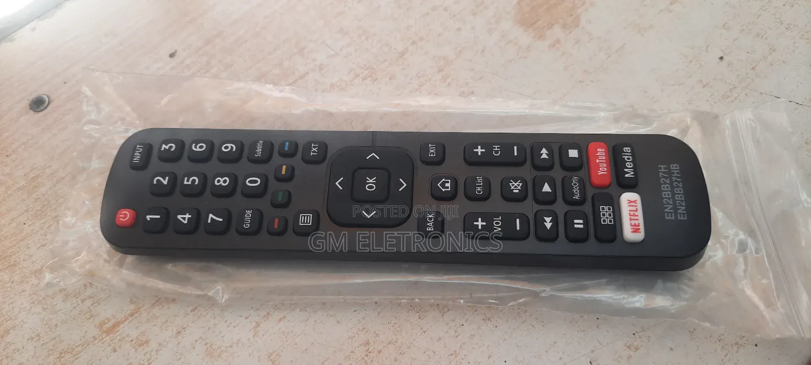 Hisense 55B7100UW Smart TV Replacement Remote Control.