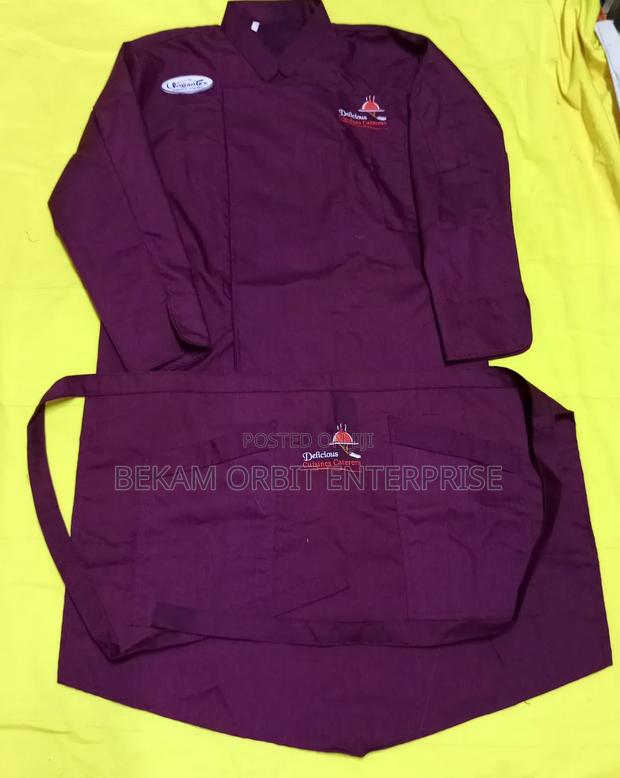 Customized Cotton Chef Jacket+ Waist Apron - thumbnail 3