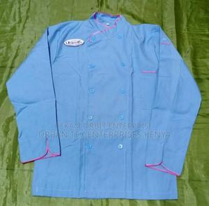Poly-cotton Customized Blue Chef Jacket - thumbnail 2