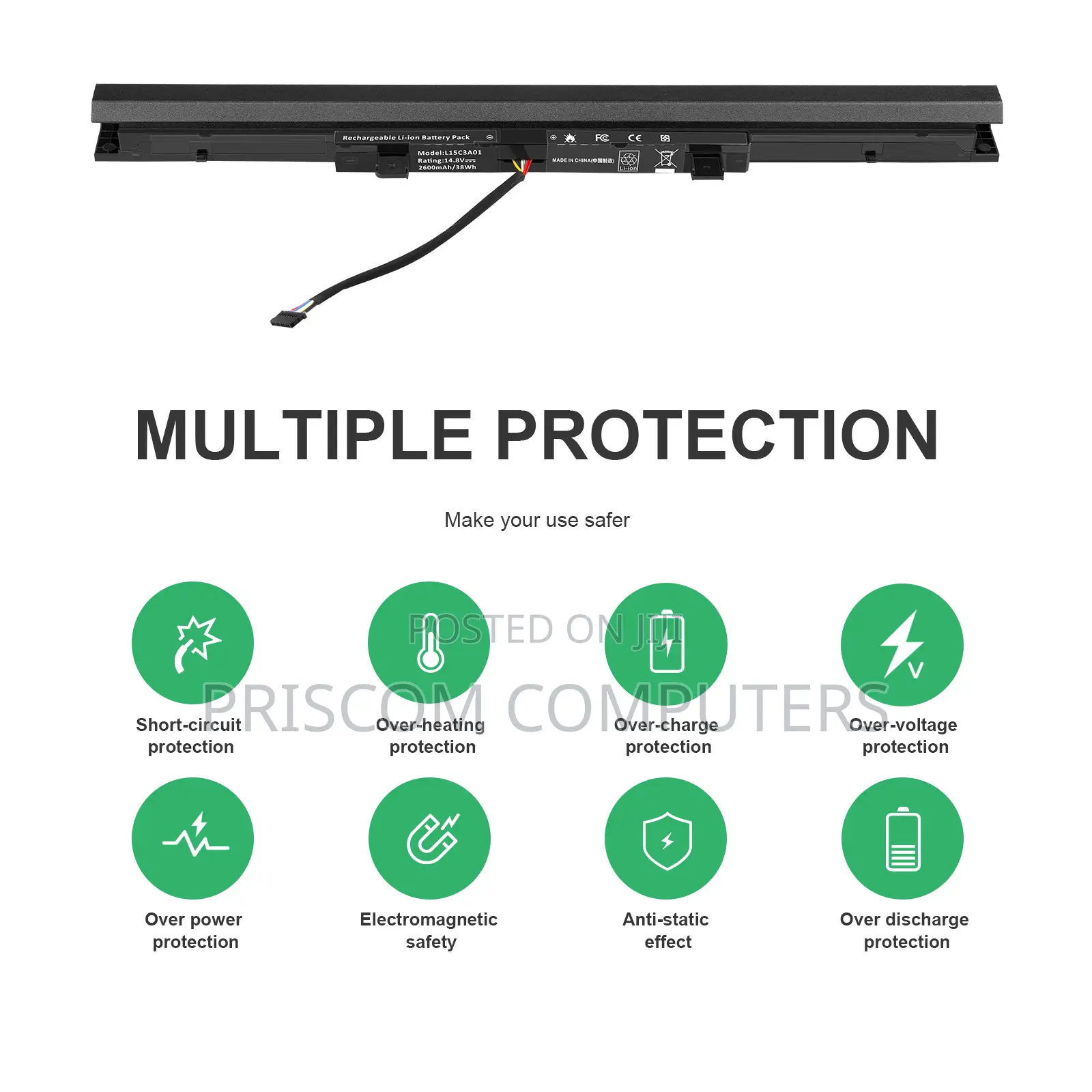 Battery for Lenovo Ideapad V310-14isk V310-15isk V510-14ikb