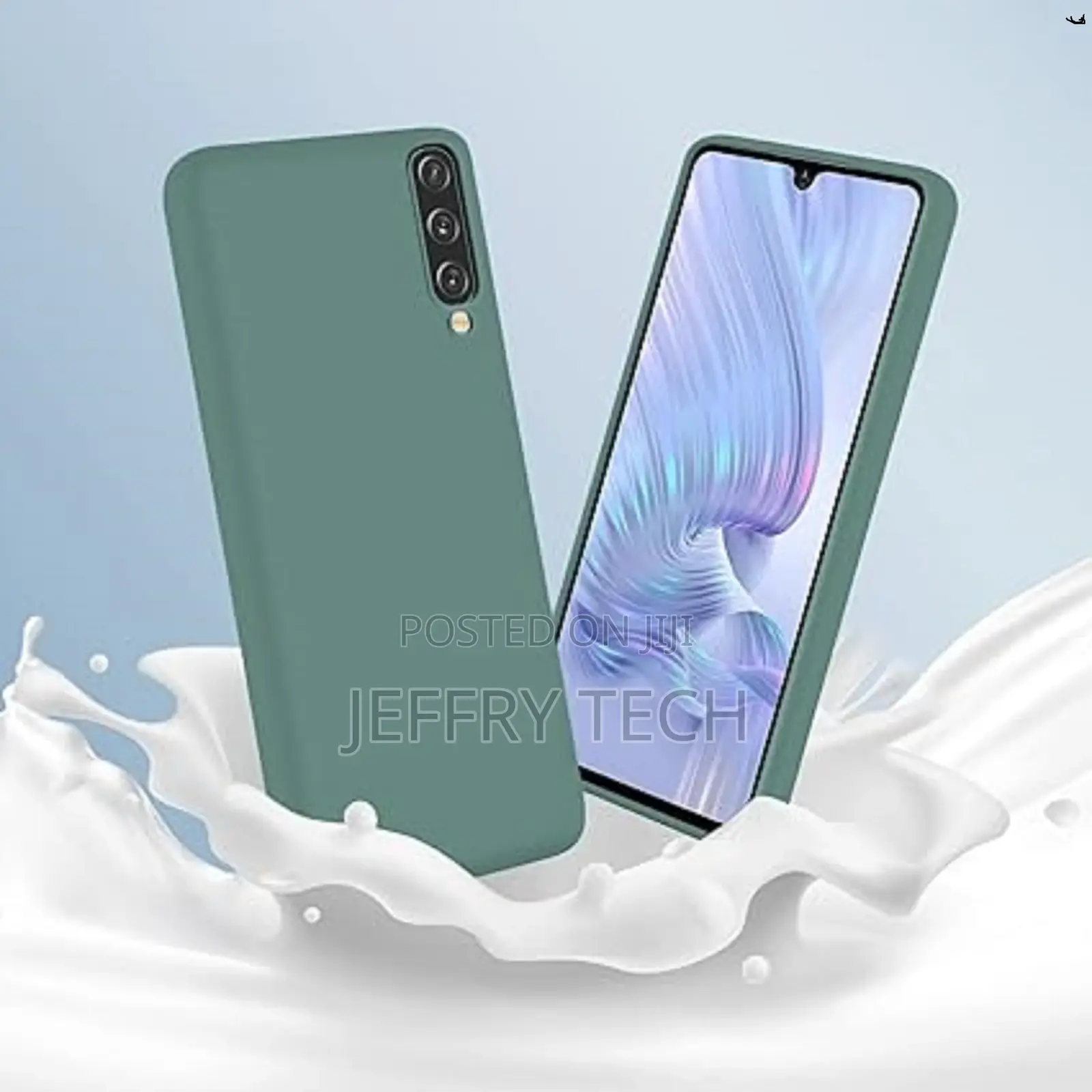Liquid Silicone Soft Case for Samsung Galaxy A50 Green