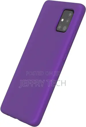 Back Silicone Case for Samsung Galaxy A51 Purple