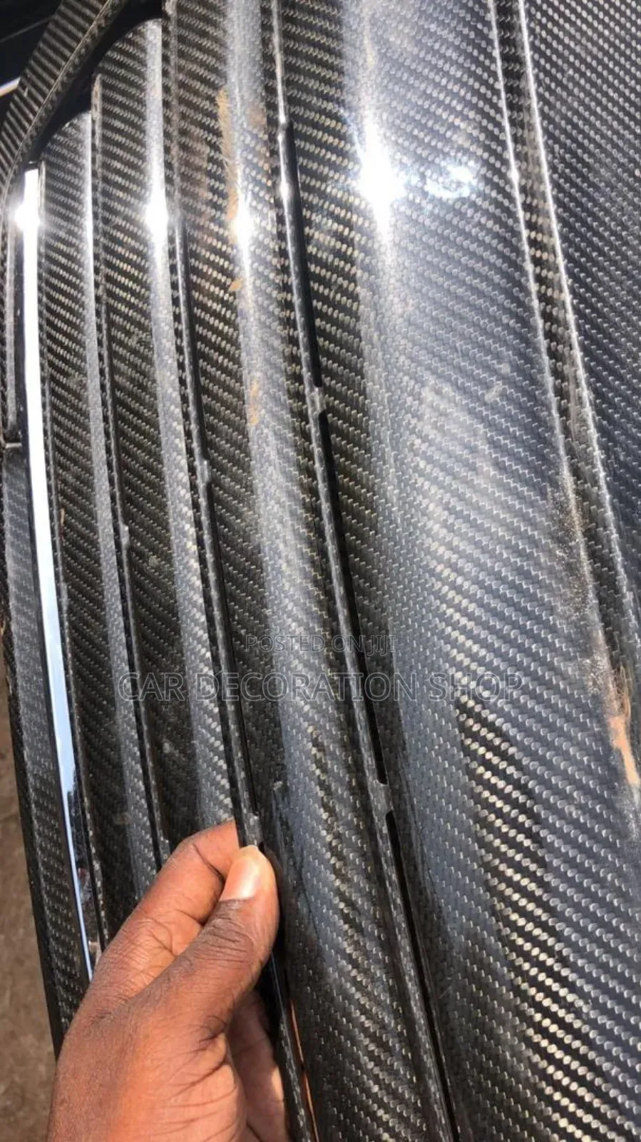 Gloss Shiny Texture Carbon Fiber Finish Body Wrap