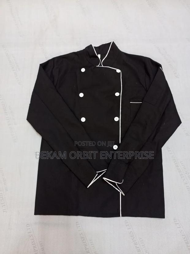 Personalized Professional Black Chef Jacket - thumbnail 2