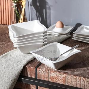 Ceramic Fancy Shapely Square BowlsFor 6pcs - thumbnail 2