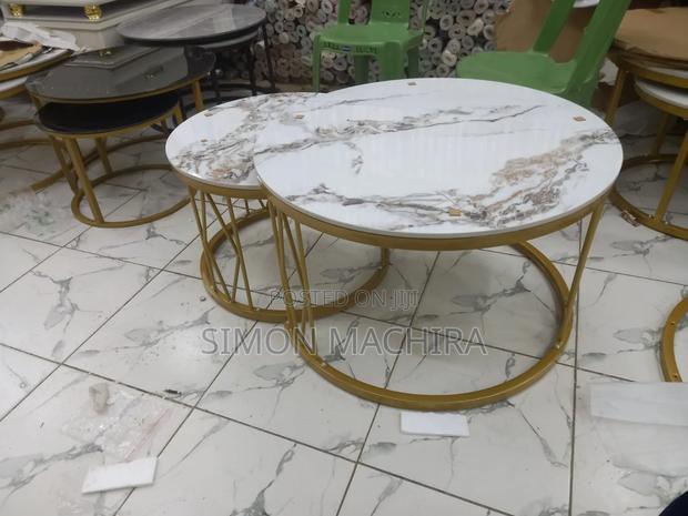 Marble Top Nesting Coffee Table