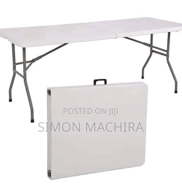 Foldable White Camping Table - main view