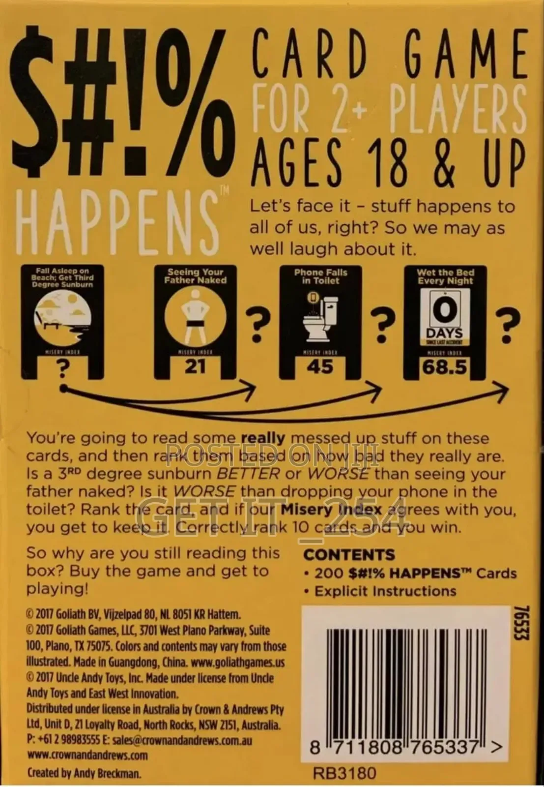 S#!% Happens
Card Game