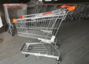 Four-Wheel Supermarket Shopping Trolley, Load Capacity:80 Kg