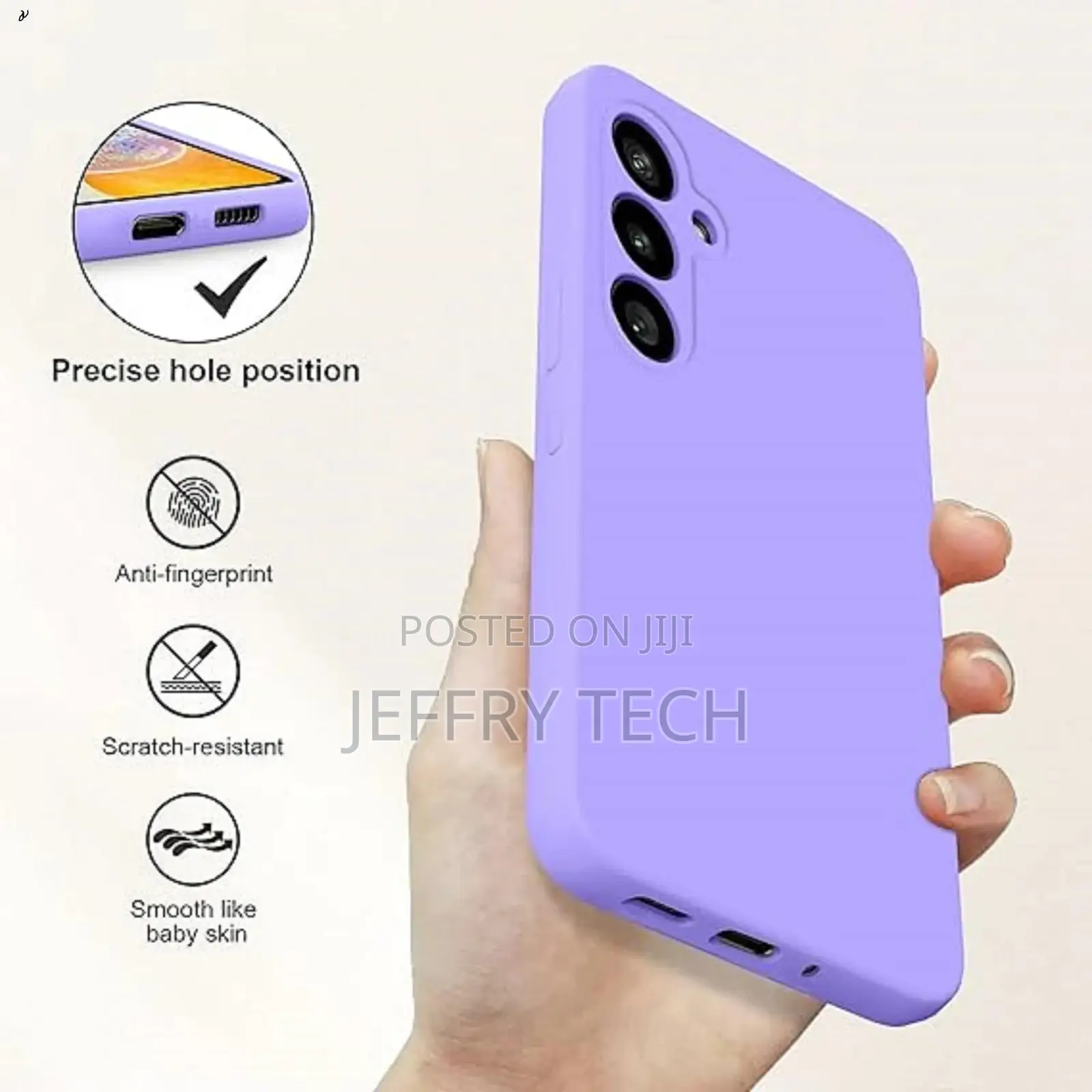 Slim Liquid Silicone Case for Galaxy A54 Scratch-Resistant