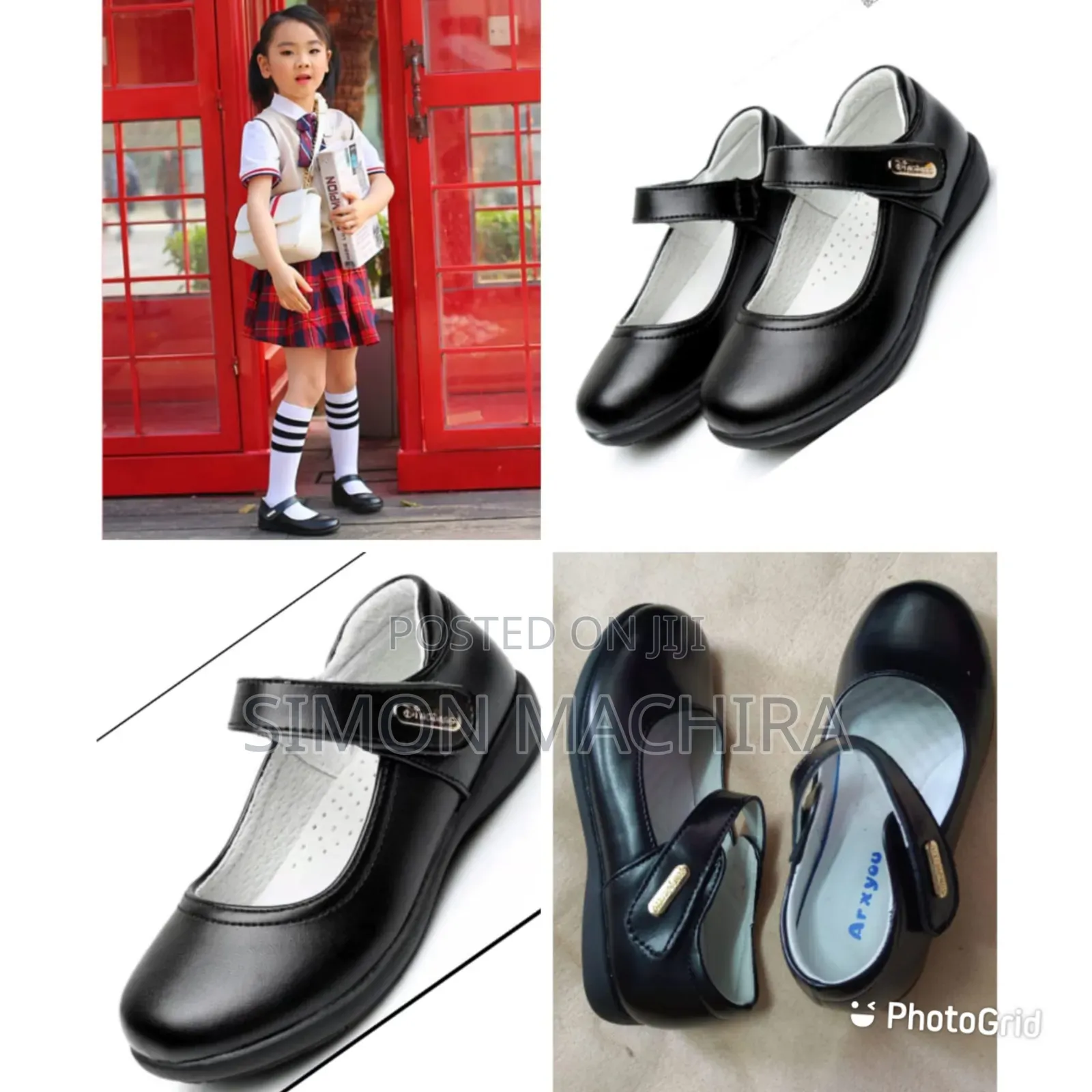 Girls Pure Leather School Shoes