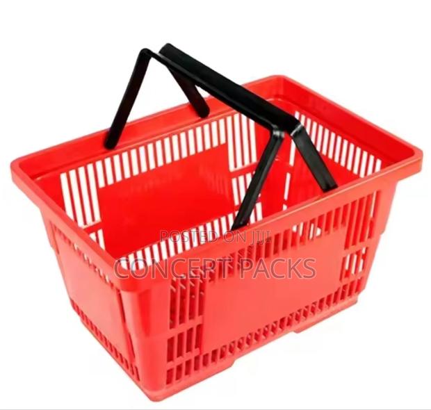Plastic Material New Design Supermarket Shopping Basket. - thumbnail 2