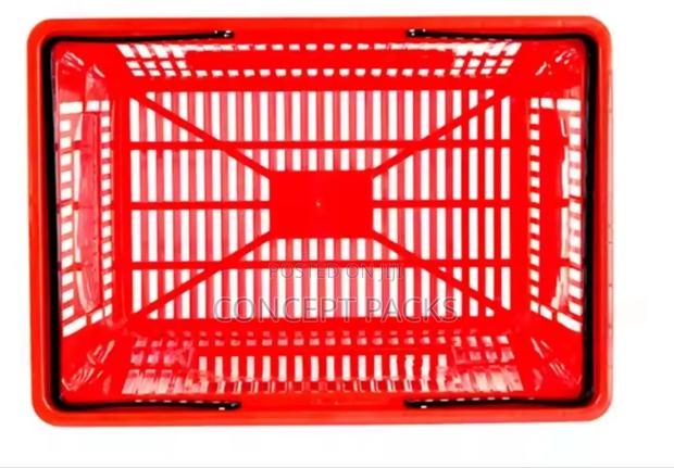Plastic Material New Design Supermarket Shopping Basket. - thumbnail 3