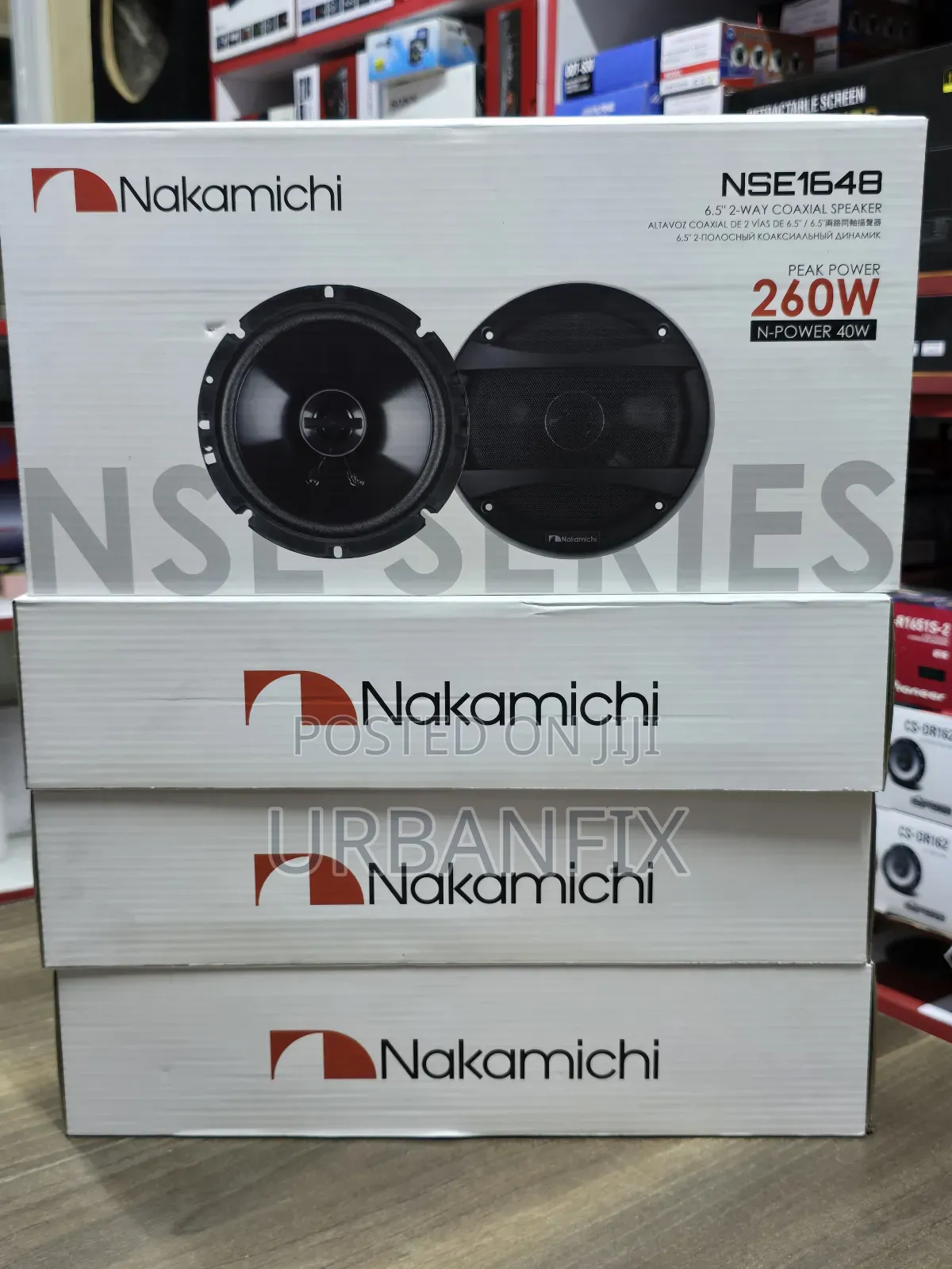 Nakamichi 260watts 6 Inch Round Car Door Speakers- A Pair
